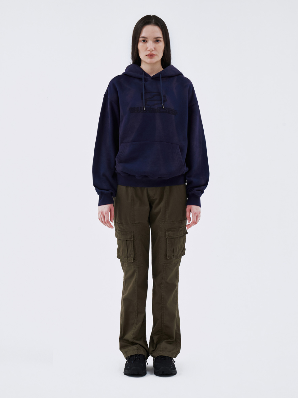 【WELLBEING EXPRESS】Washed Cotton Cargo Pants / Khaki Washed Cotton Cargo Pants Khaki - WELLBEING EXPRESS