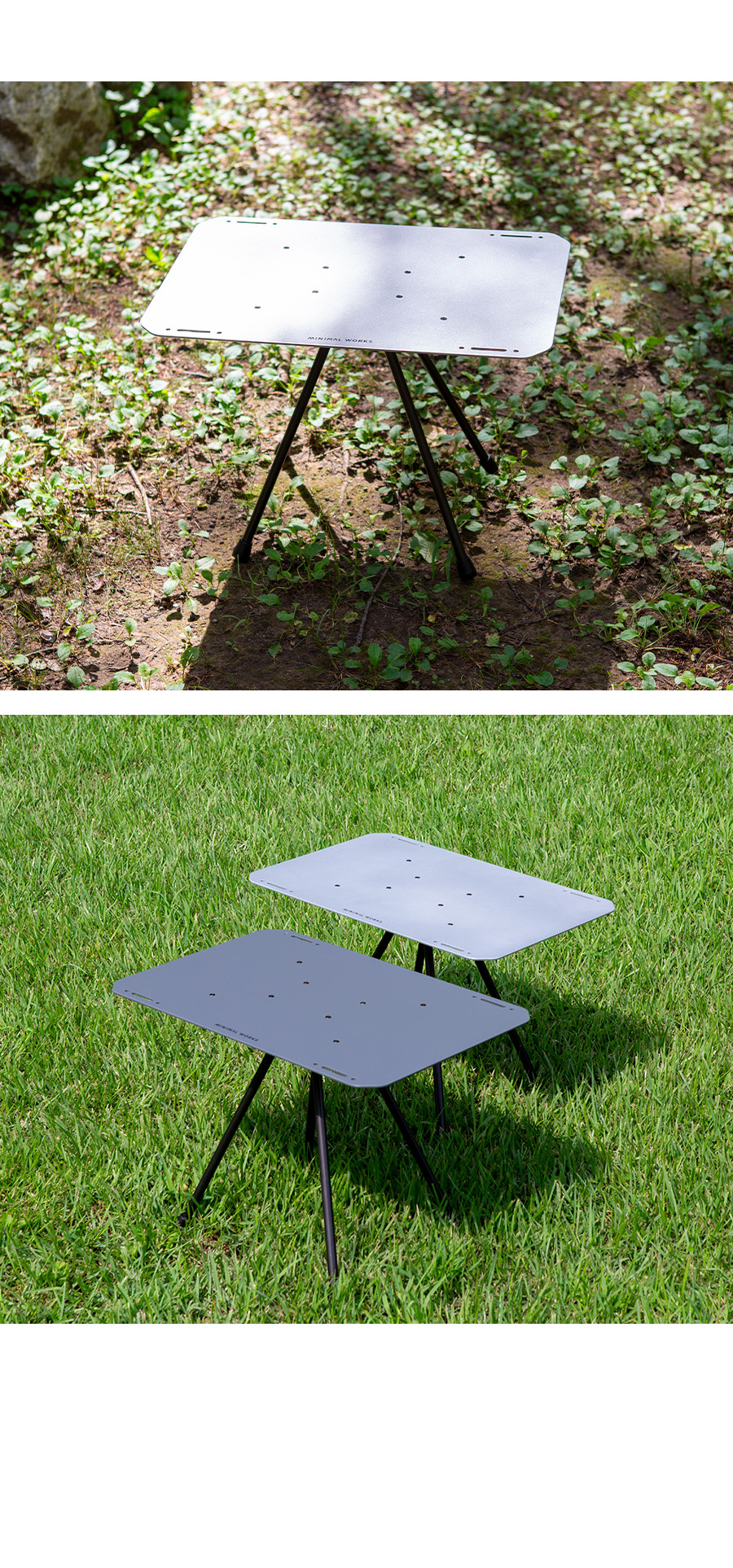 MINIMALWORKS エゴテーブルメタルシルバー 【公式通販】