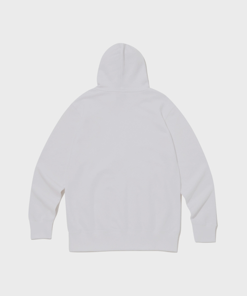 베이직 C로고 후드 집업 White