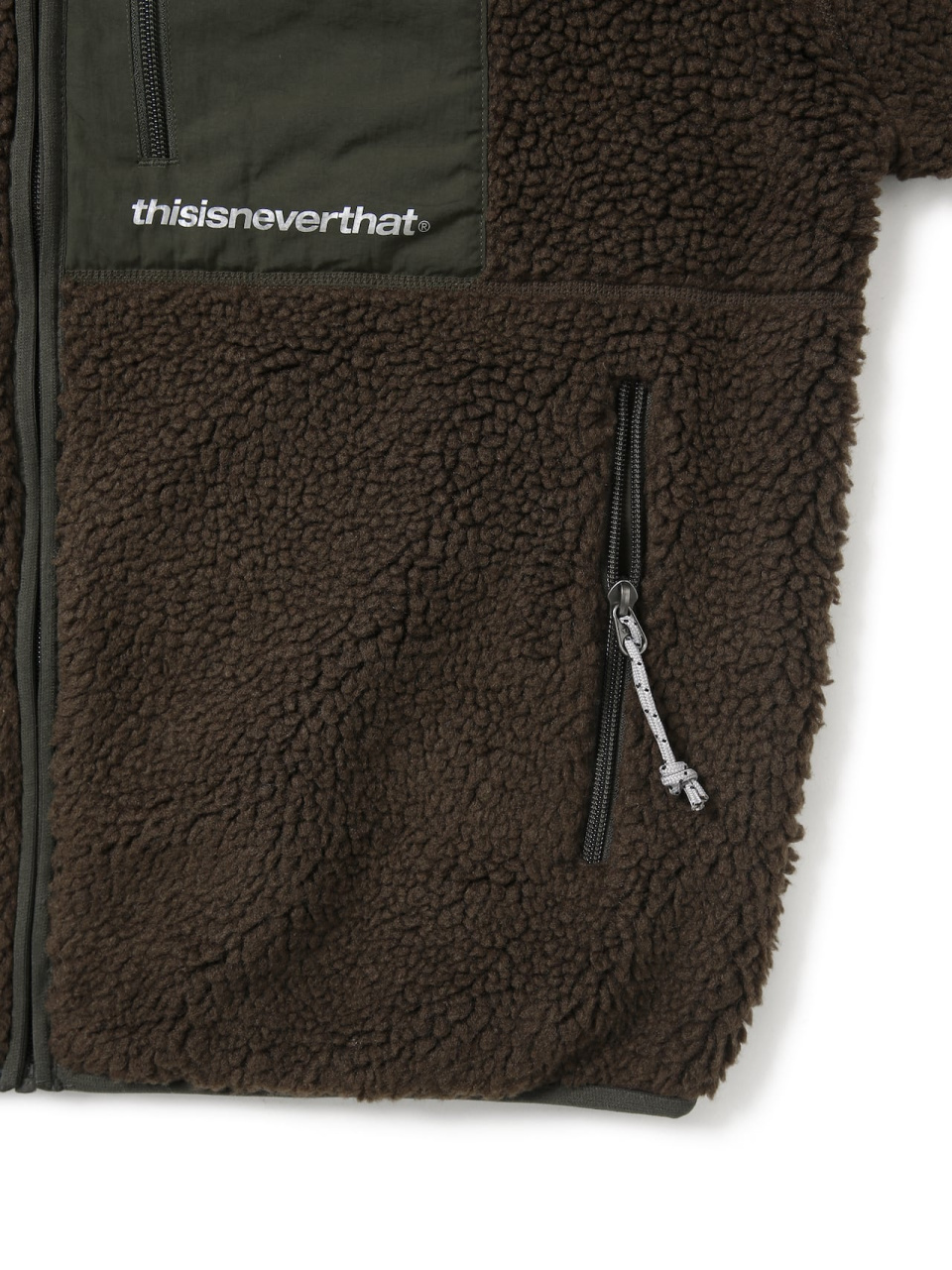 SP Sherpa Fleece Jacket Brown 상세 이미지 6