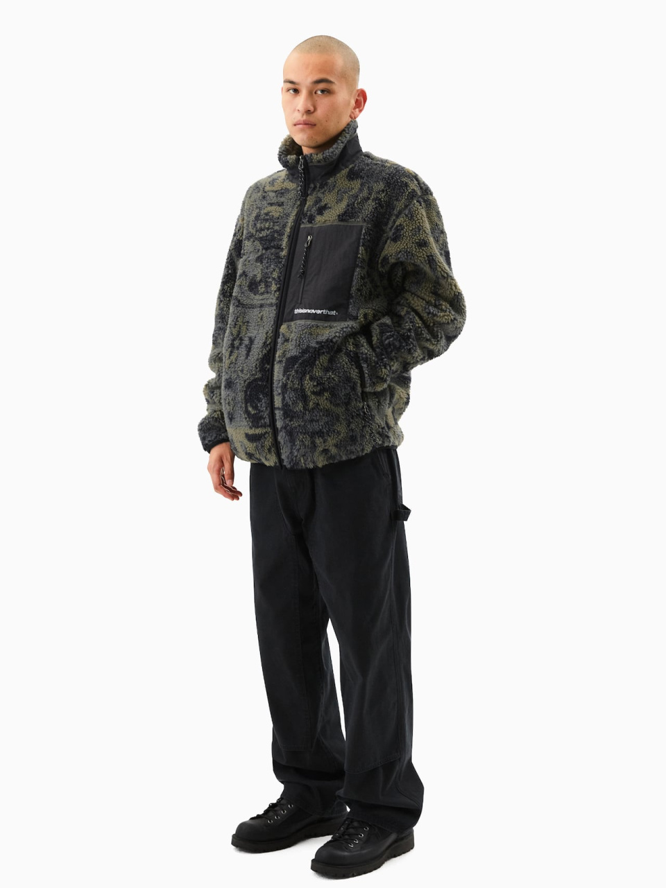 SP Sherpa Fleece Jacket Olive 상세 이미지 9