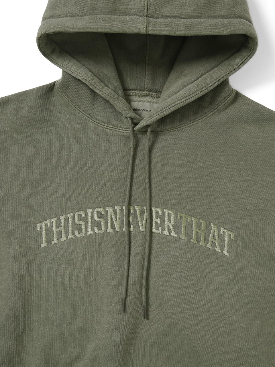 디스이즈네버댓(THISISNEVERTHAT) Arch-Logo Hoodie Mud