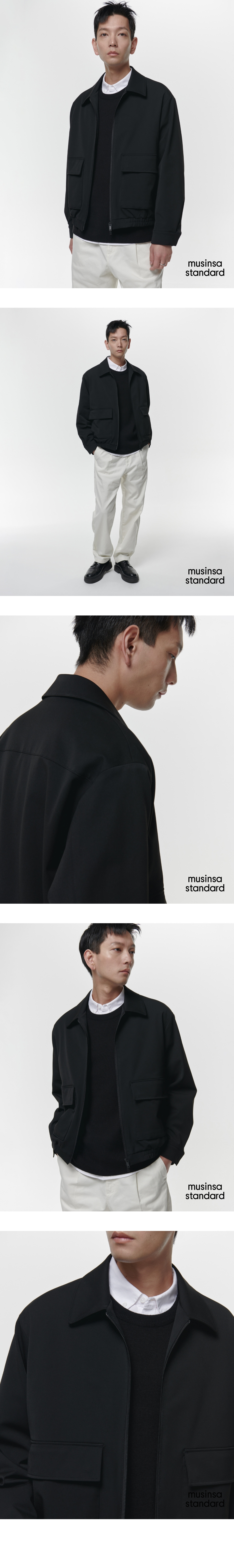 MUSINSA | MUSINSA STANDARD MINIMAL FLIGHT JACKET_BLACK
