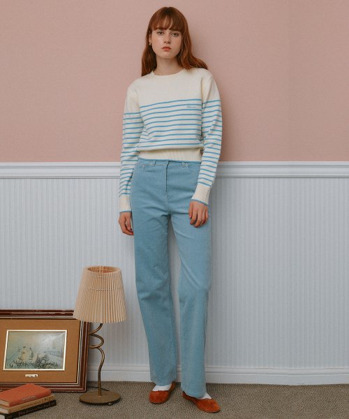 CORDUROY PANTS BLUE