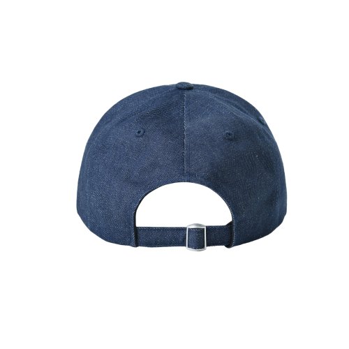 WEB LOGO DENIM 5 PANNEL CAP - [MID BLUE]