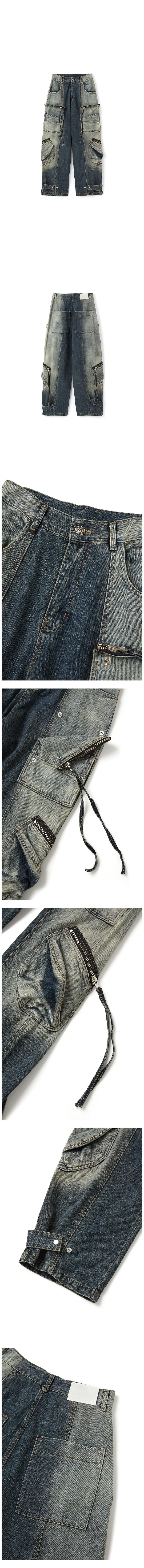完売品 DNSR Two Face Multi Cargo Pants  XL DNSR】twoface multi cargo denim pants | OUR BRAND,DNSR