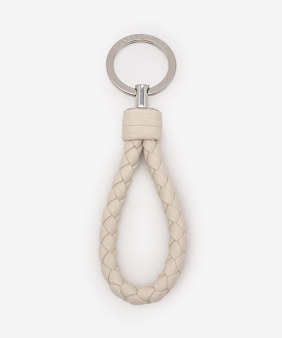 MUSINSA | BOTTEGA VENETA Intreciato Napa Key Ring - Beige