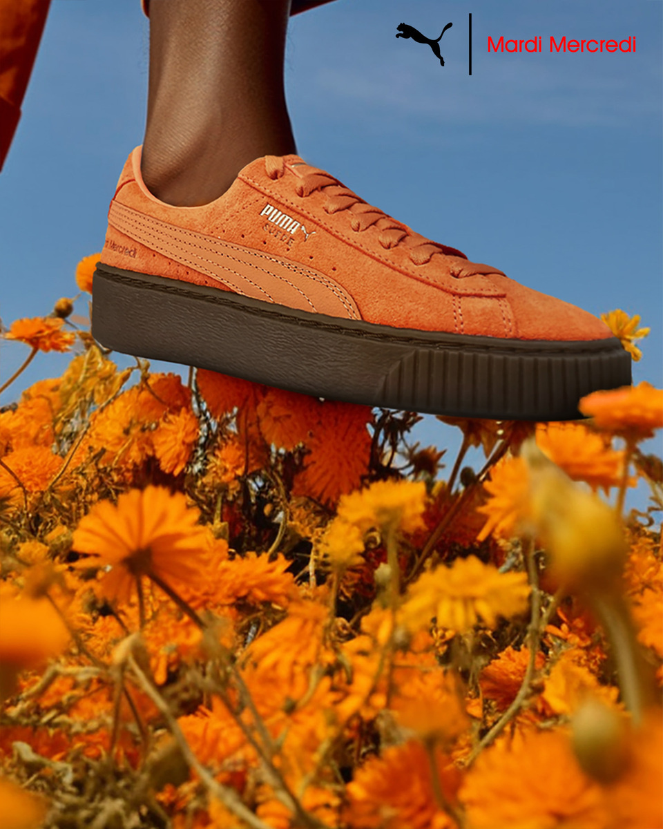 푸마(PUMA) 푸마×마르디 메크르디 스웨이드 플렛폼 - 캐롯 - 396259-02