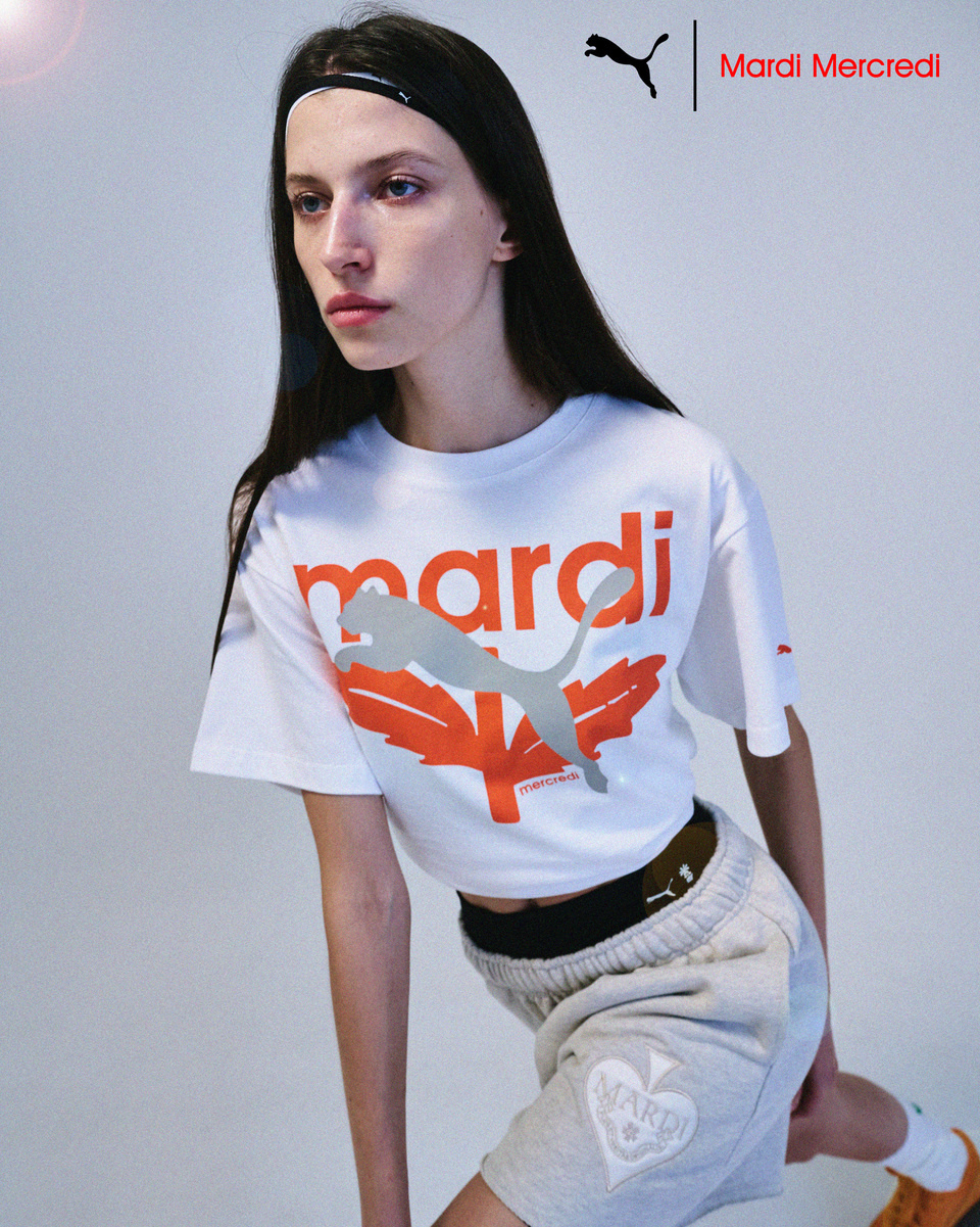 푸마(PUMA) 푸마×마르디 메크르디 그래픽 티셔츠 - 화이트 - 940242-01