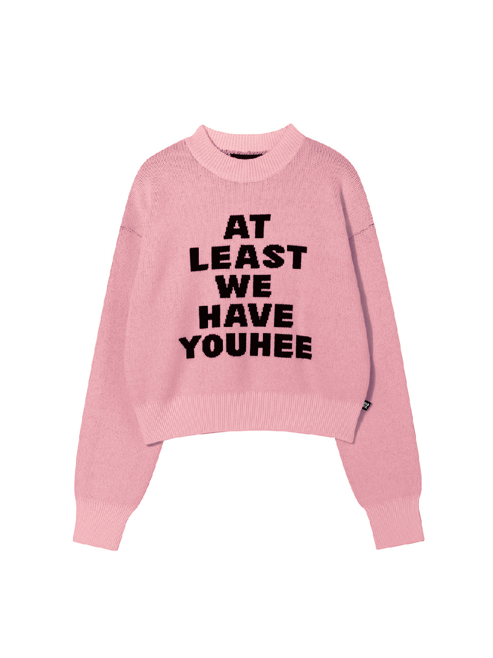 유희(YOUHEE) YOUHEE LETTERING PULLOVER KNIT PINK