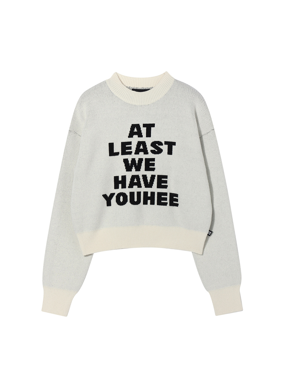 유희(YOUHEE) YOUHEE LETTERING PULLOVER KNIT IVORY