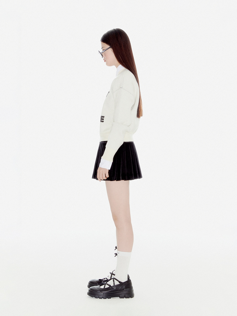 유희(YOUHEE) YOUHEE LETTERING PULLOVER KNIT IVORY