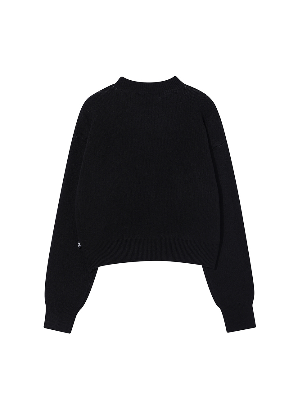 유희(YOUHEE) YOUHEE LETTERING PULLOVER KNIT BLACK