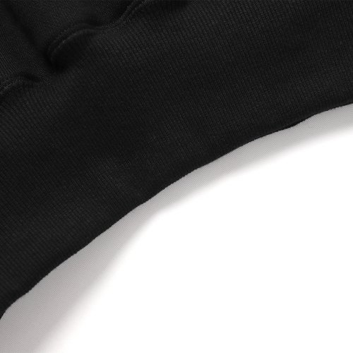 ILLEDIT VINTAGE LOGO CROP HOOD BLACK