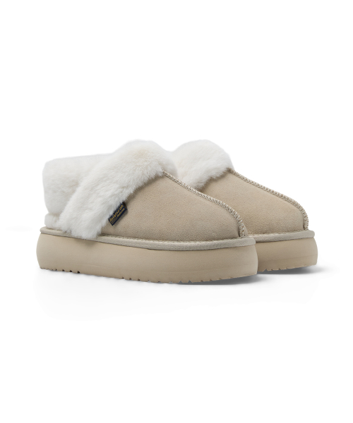 CLOUDY PLATFORM FUR SLINGBACKS - 6 colors