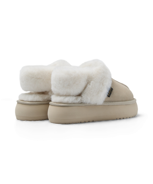 CLOUDY PLATFORM FUR SLINGBACKS - 6 colors
