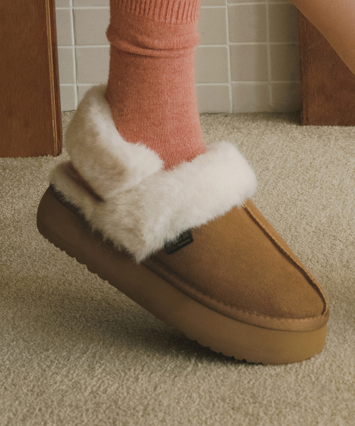 CLOUDY PLATFORM FUR SLINGBACKS - 6 colors