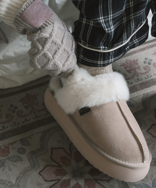 CLOUDY PLATFORM FUR SLINGBACKS - 6 colors