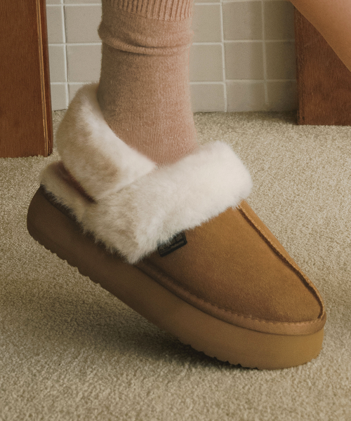 CLOUDY PLATFORM FUR SLINGBACKS - 6 colors