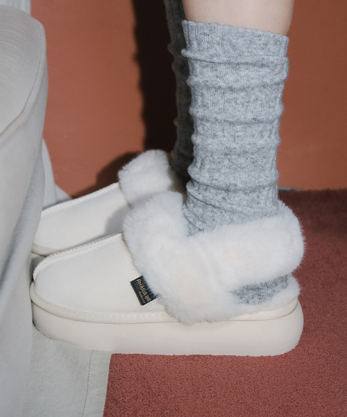 CLOUDY PLATFORM FUR SLINGBACKS - 6 colors