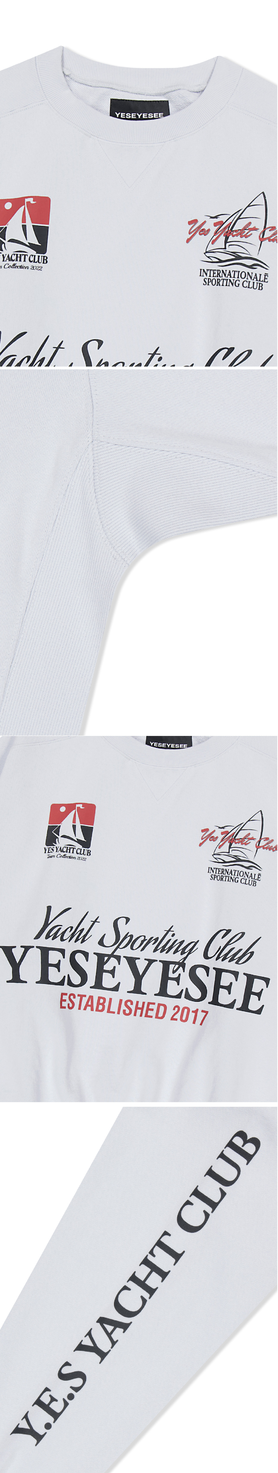 ☆YESEYESEE☆ YES Yacht Sweatshirt Slate MUSINSA | YESEYESEE YES Yacht Sweatshirt Slate