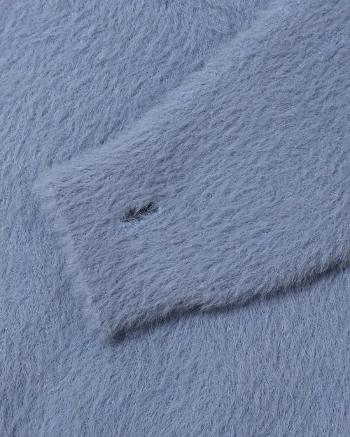 ESSENTIAL HAIRY ROUND NECK KNIT_SKY BLUE