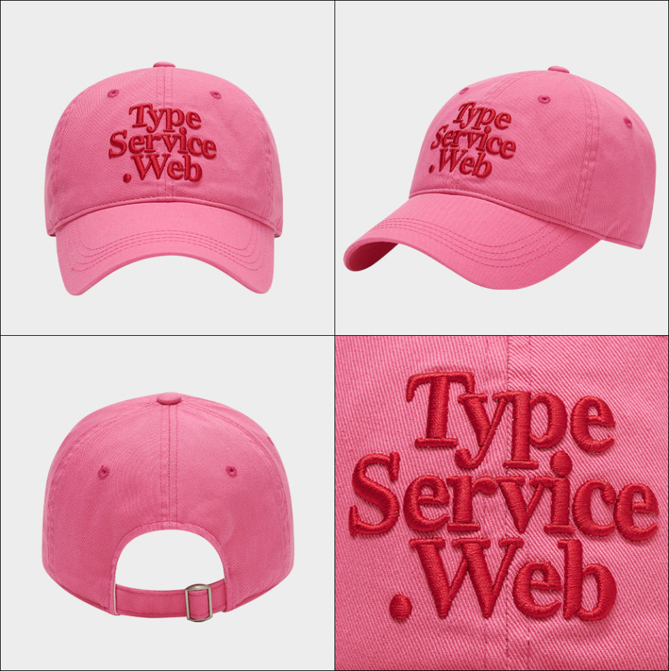 MUSINSA | TYPESERVICE Typeservice Web Cap [Pink]