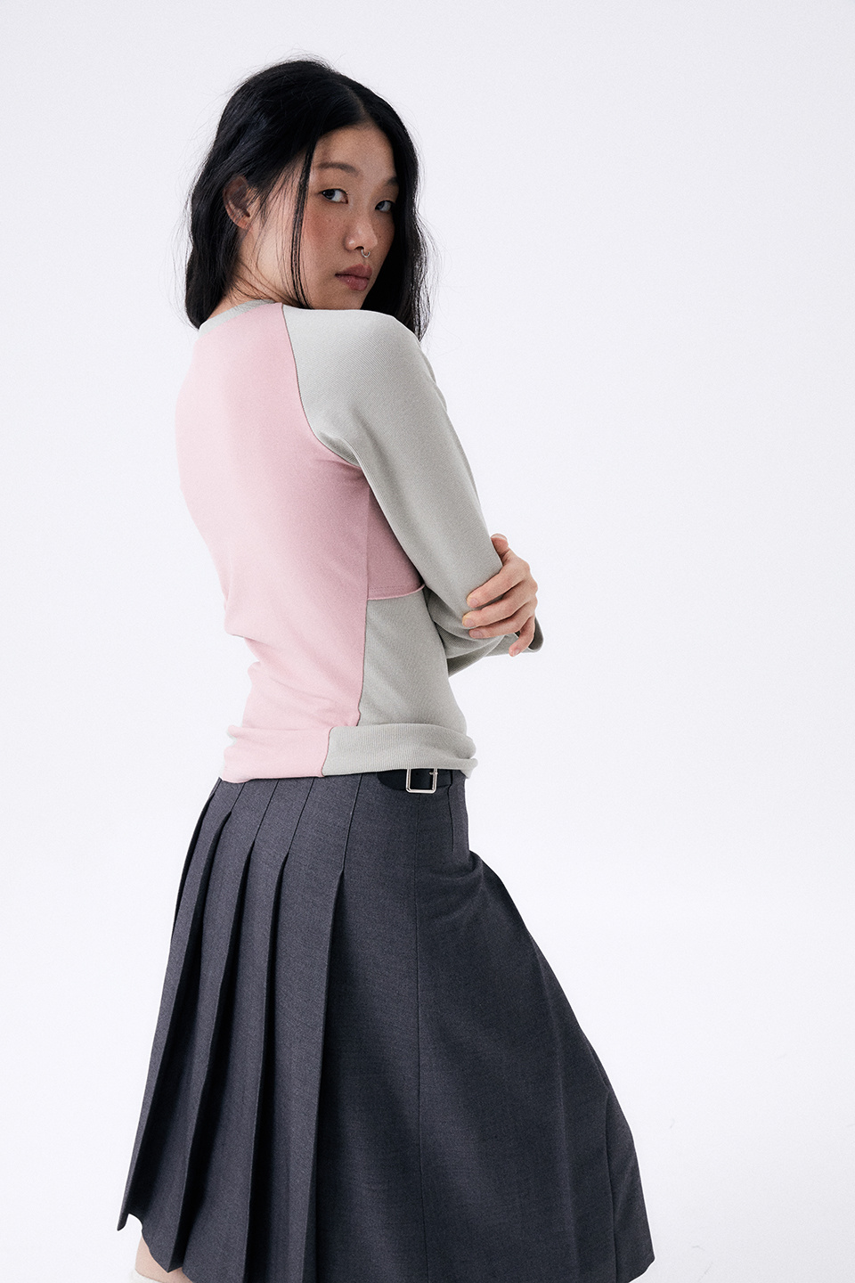 スカート HALOMINIUM Midi pleated wrap skirt MUSINSA | HALOMINIUM Midi Pleated Wrap Skirt 2 / Black