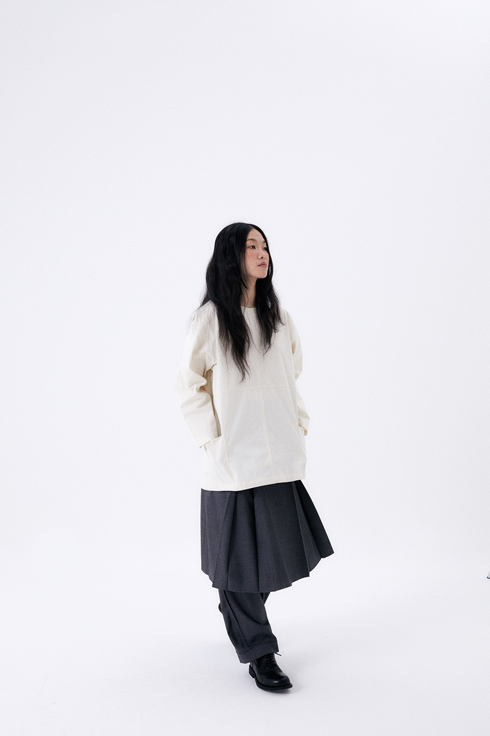 スカート HALOMINIUM Midi pleated wrap skirt MUSINSA | HALOMINIUM Midi Pleated Wrap Skirt 2 / Black
