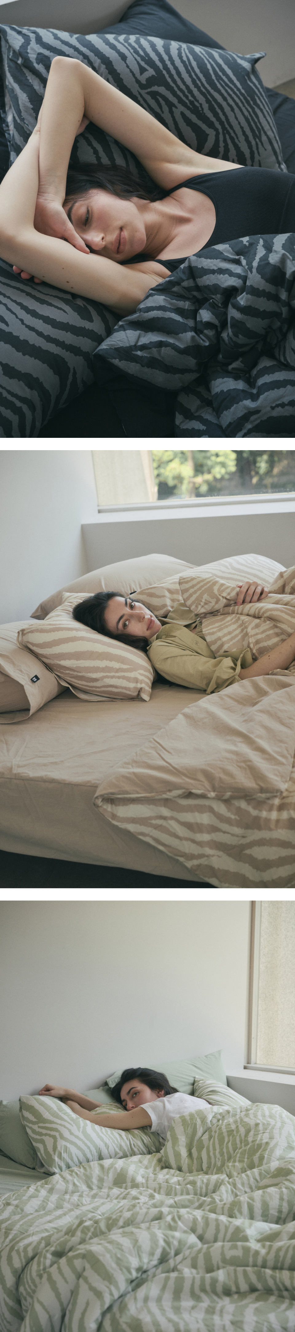 지퍼형이 아닌 자루형으로 제작되었습니다.