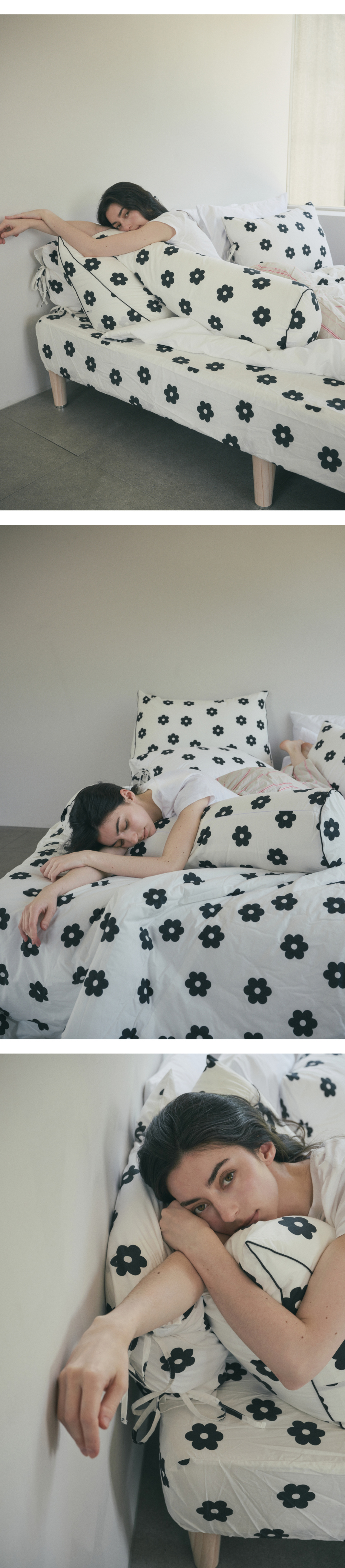 60수 고밀도 원단을 사용하여 내구성이 좋고 부드럽습니다.