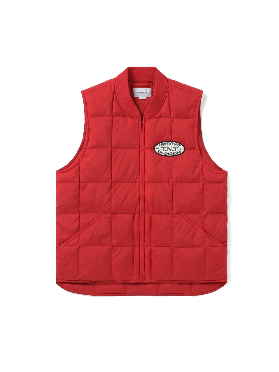 HOODED PUFFER PADDING VEST-LIGHT BEIGE