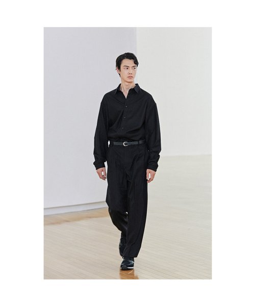 OVERSIZED SHIRT, BLACK