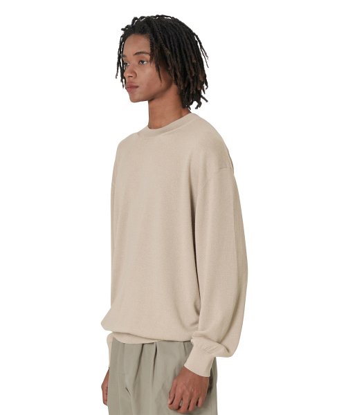 22ss Crewneck Sweater, Sand