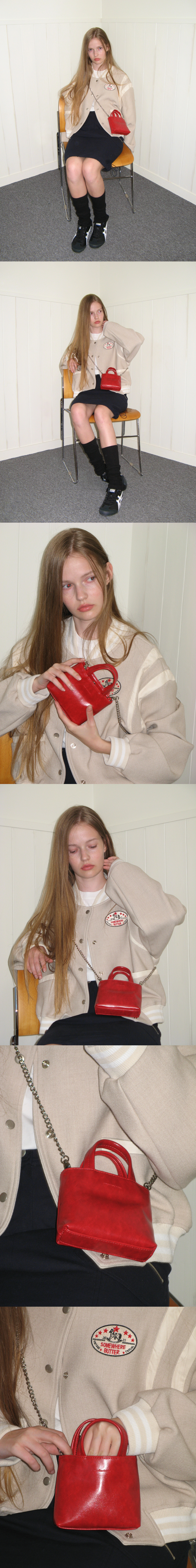 MUSINSA | SOMEWHEREBUTTER mini toast bag - vintage red