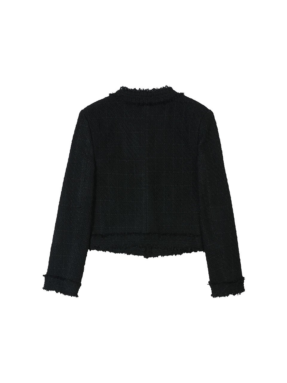 보헤미안 서울(BOHEMSEO) ROUGH ROUND NECK TWEED JACKET