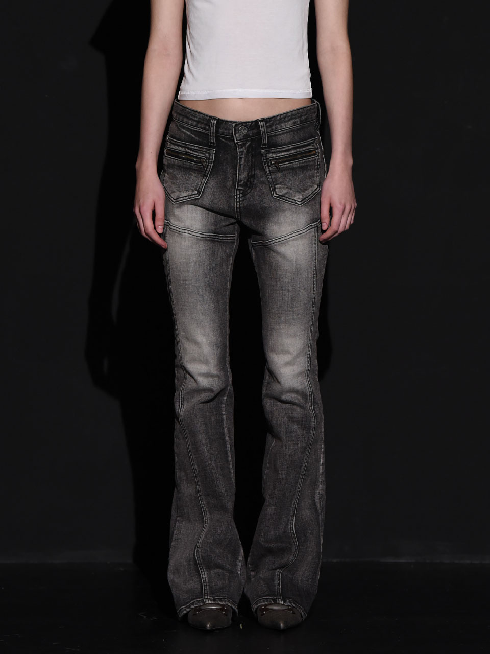 BOHEMIAN SEOUL ブーツカットパンツ BOHEMIAN SEOUL ブーツカットパンツ BOHEMSEO(ボヘミアンソウル