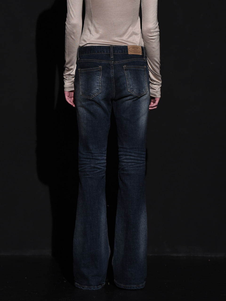 【BOHEMIAN SEOUL】DEEP BLUE WASHING BOOTS CUT DENIM PANTS 보헤미안 서울(BOHEMSEO) DEEP BLUE WASHING BOOTS CUT DENIM