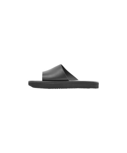 Leather Slide, Black