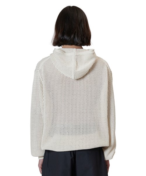 Resort Hood Zip Up, Ivory