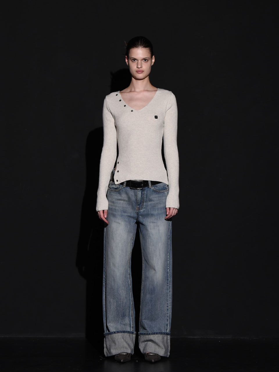 【BOHEMIAN SEOUL】BOHEMSEO WIDE ROLLUP DENIM PANTS 보헤미안 서울(BOHEMSEO) WIDE ROLLUP DENIM PANTS - 사이즈