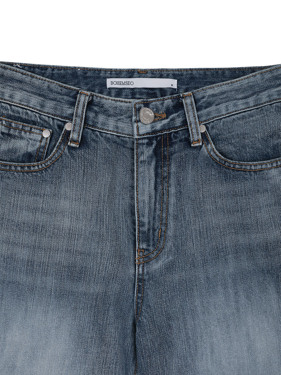 【BOHEMIAN SEOUL】BOHEMSEO WIDE ROLLUP DENIM PANTS BOHEMIAN SEOUL | 보헤미안서울 Bohemian Seoul Wide Roll-up