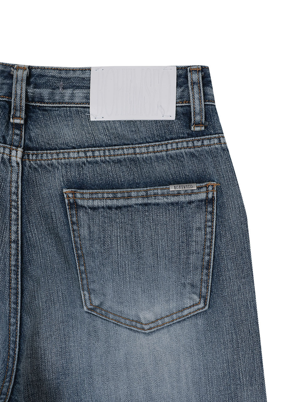 보헤미안 서울(BOHEMSEO) WIDE ROLLUP DENIM PANTS - 사이즈