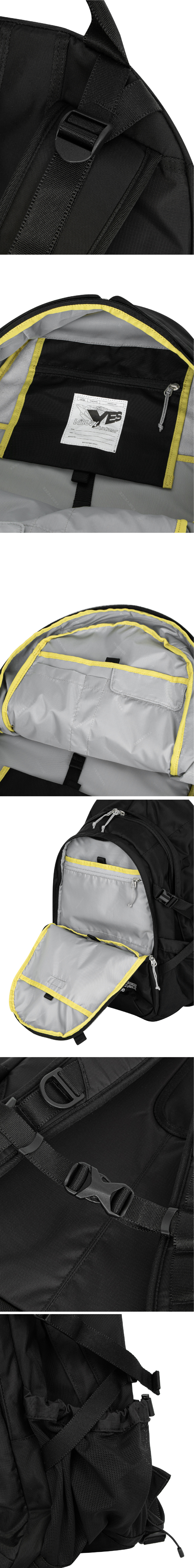 [YESEYESEE]★Y.E.S Strata Backpack 예스아이씨(YESEYESEE) Y.E.S Strata Backpack Black - 사이즈