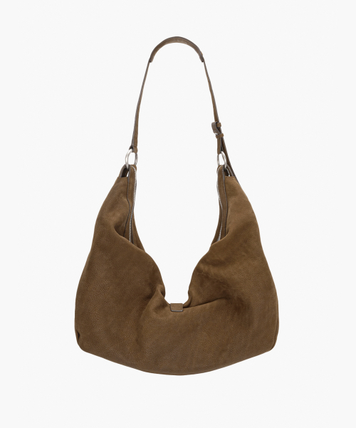 BELTED HOBO_chestnut nubuck
