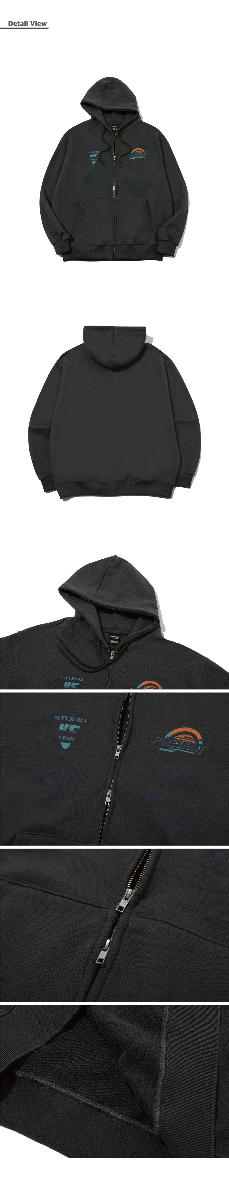 MUSINSA | CPGN STUDIO [2-WAY] FORESIGHT Hooded Zip-up Charcoal