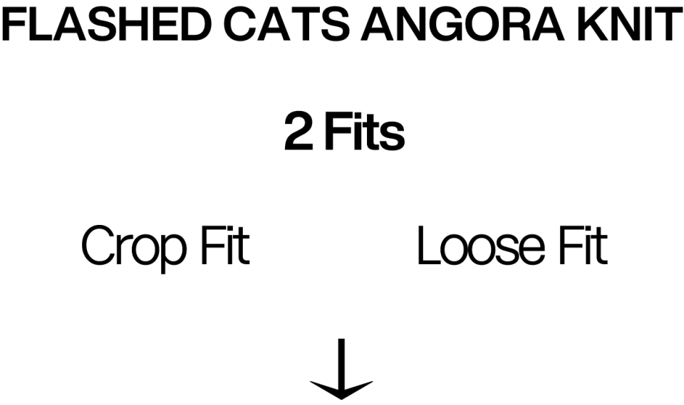 MUSINSA | AEAE Flashed Cats Angora Knit -[BLUE NAVY]
