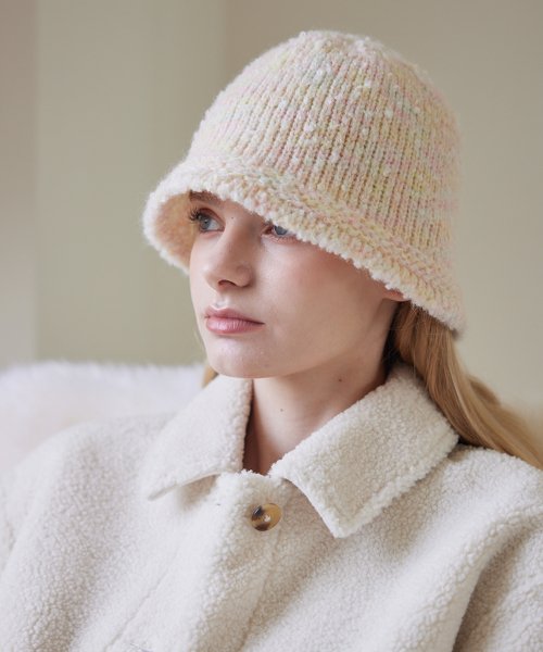 Bubble Gum Bucket Hat (Lemon Peach)