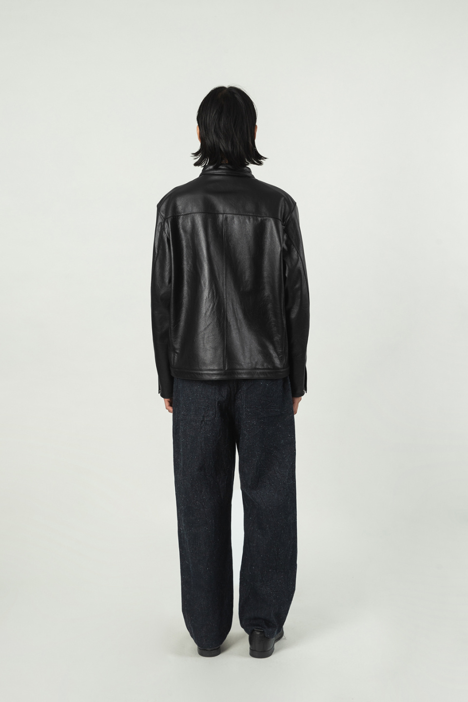 ムシンサ　MUSINSA MIS PRODUCT 黒 バイカージャケット leather jacket | No.1 K-fashion Store MUSINSA
