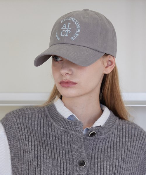 Round Logo Ball Cap (Gray)